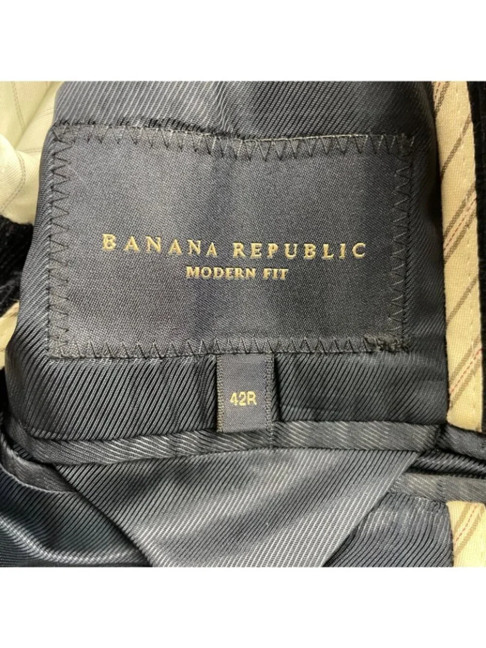 Banana Republic Men’s 100% Cotton Corduroy 2-Button Blazer Navy Blue • 42R